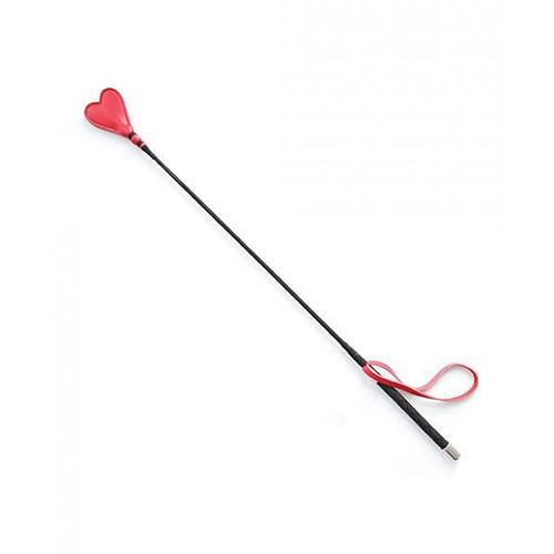 Plesur 26" Heart Pvc Crop - Black/red
