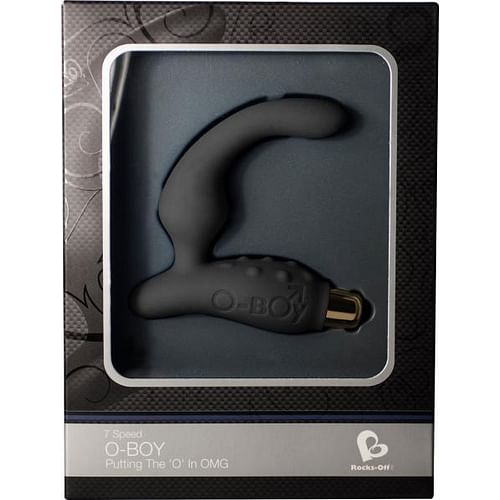 O Boy 7 Speed Waterproof Prostate Stimulator - Black - Image 2