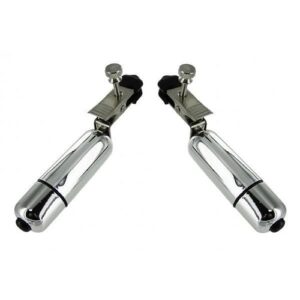 Wireless Vibrating Nipple Clamps Silver
