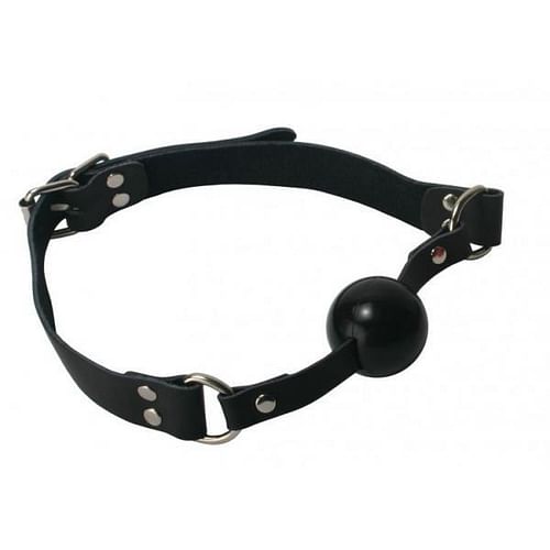 Black Silicone Ball Gag - Image 2