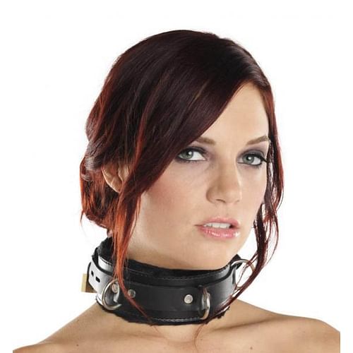 Strict Leather Premium Fur Lined Locking Collar XL
