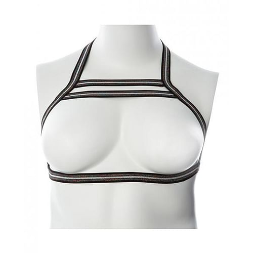 Gender Fluid Silver Lining Harness - Xl-xxxl Black/silver