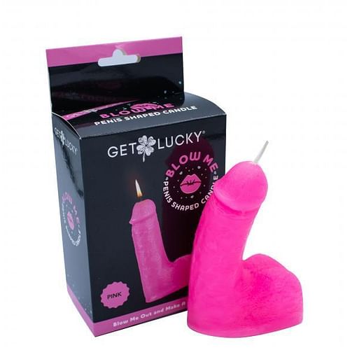 Shibari Get Lucky Blow Me Penis Candle Pink - Image 2