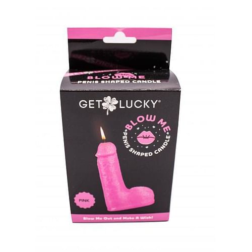 Shibari Get Lucky Blow Me Penis Candle Pink - Image 3