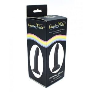 Gender Fluid 6.5" Enthrall Strap On Dildo - Black
