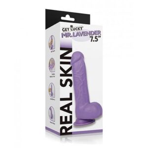Get Lucky Mr. Lavender 7.5" Dual Layer Dong