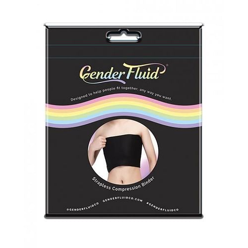 Gender Fluid Strapless Chest Compression Binder - Xxxl Black