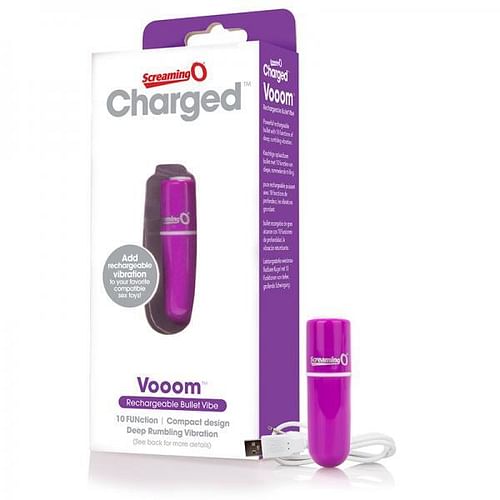 Screaming O Charged Vooom Rechargeable Bullet Vibe Purple - Image 2