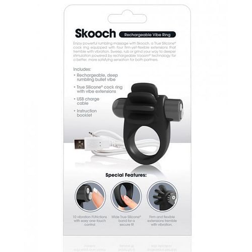 Charged Skooch Vibrating Ring Black - Image 5