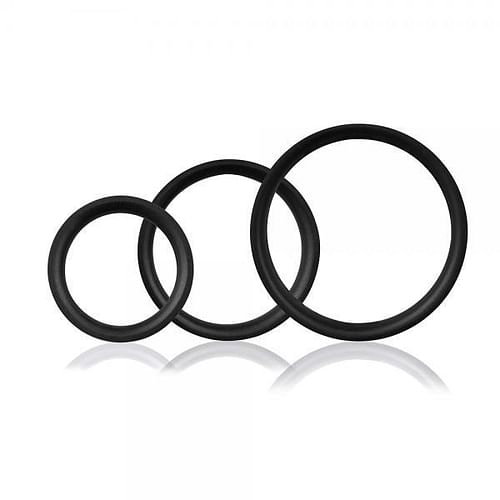 Ringo Pro X3 Black 3 Silicone Cock Rings - Image 2
