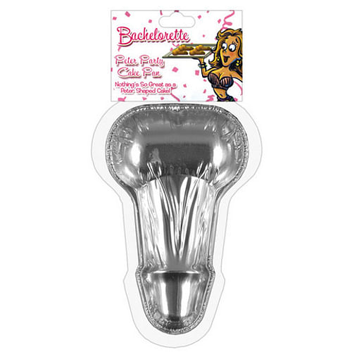Bachelorette disposable peter party cake pan - small pack of 6