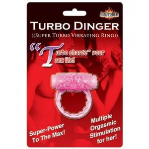 Humm Dinger Super Turbo Vibrating Cock Ring Magenta