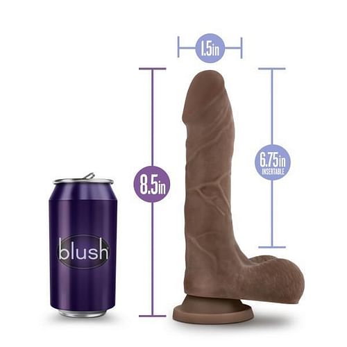 Au Naturel Mister Perfect Chocolate Brown Dildo - Image 5