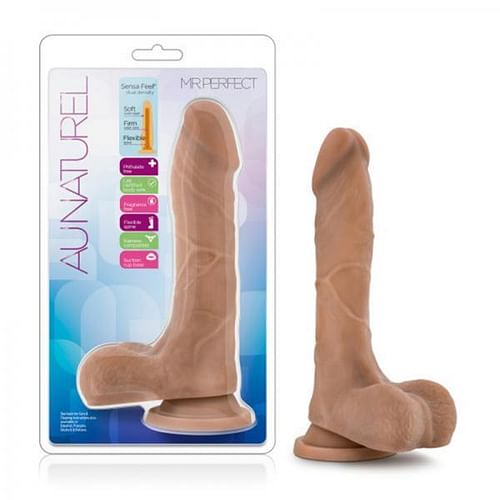Au Naturel Mister Perfect Mocha Tan Dildo - Image 4