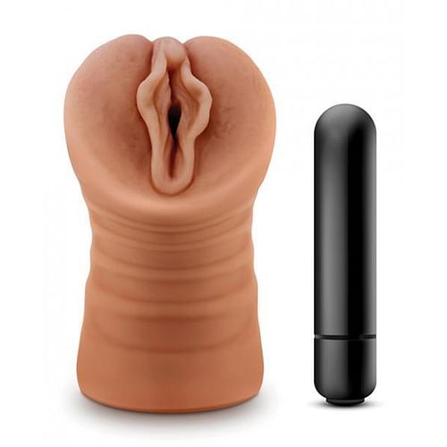 M For Men Sofia Mocha Tan Vagina Stroker - Image 2