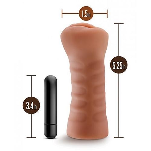 M For Men Sofia Mocha Tan Vagina Stroker - Image 5
