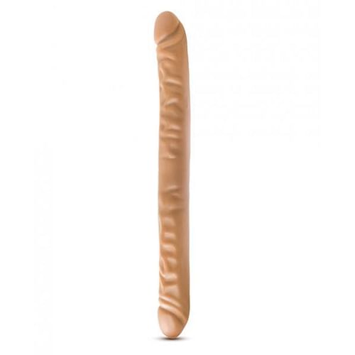 Dr Skin 18 inches Double Dildo Mocha Tan