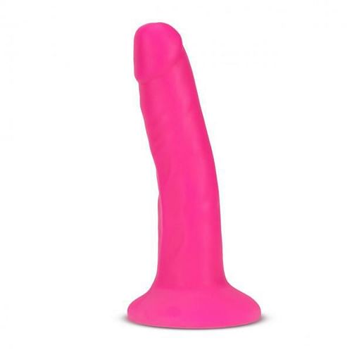 Neo Elite - 6-inch Silicone Dual-density Cock - Neon Pink - Image 2
