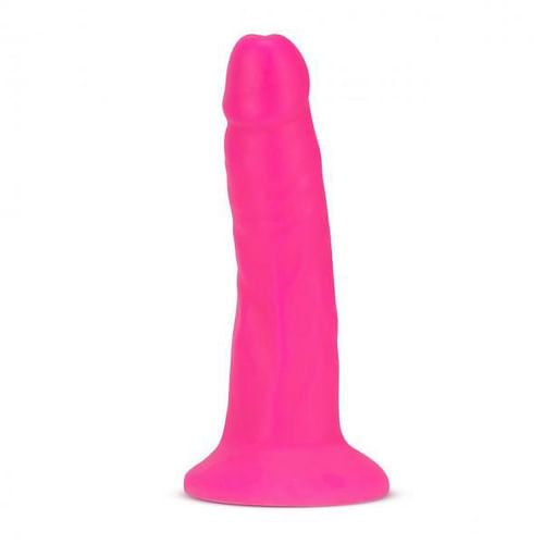 Neo Elite - 6-inch Silicone Dual-density Cock - Neon Pink - Image 3