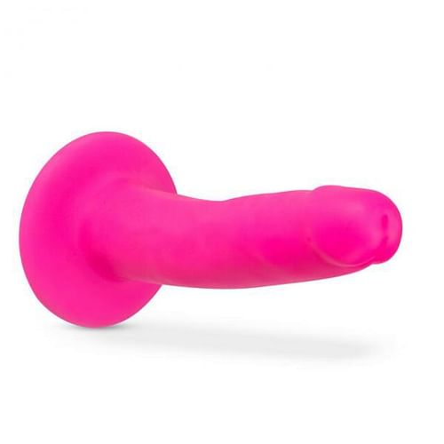 Neo Elite - 6-inch Silicone Dual-density Cock - Neon Pink - Image 5