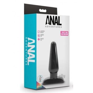 Anal Adv Basic Anal Plug Md Black