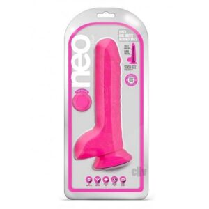 Neo Dual Density Dildo 9` Neon Pink