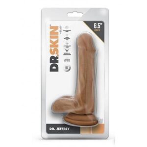 Dr Skin Dr Jeffrey 6.5 Dildo Balls Tan