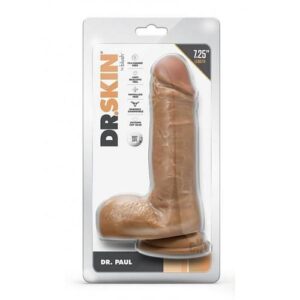 Dr Skin Dr Paul 7.25 Dildo Balls Tan