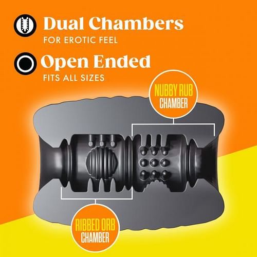 Rize Grasp Self-lubricating Stroker Black - Image 3
