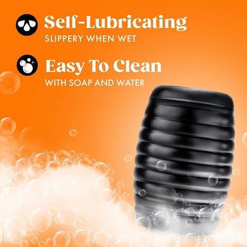 Rize Grasp Self-lubricating Stroker Black - Image 4