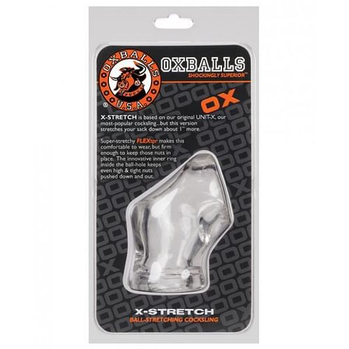 Oxballs X-Stretch Ball Stretching Cock Sling Clear - Image 4