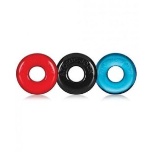 Ringer 3 Pack Do Nut 1 Cock Rings Multi-Color