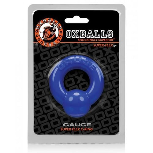 Oxballs Gauge Cock Ring Police Blue - Image 4