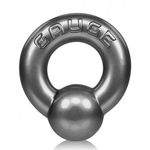 Oxballs Gauge Cock Ring Steel Silver - Image 2