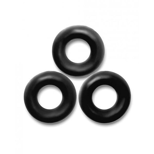 Oxballs Fat Willy 3-pack Jumbo Cockrings Flextpr Black - Image 2