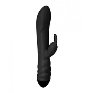 Adrien Lastic Twister Clitoral Sucker & Vibrating Rabbit - Black