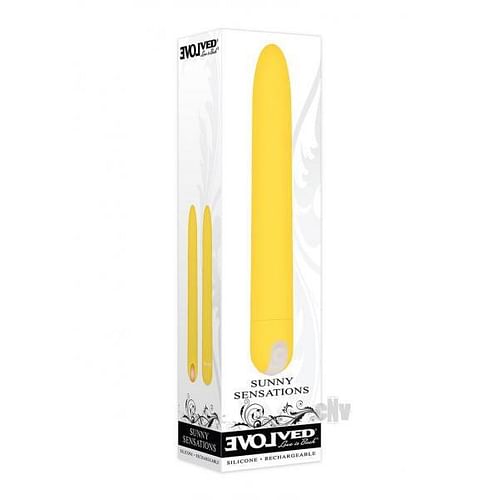 Evolved Sunny Sensations Rechargeable Silicone - Yellow - Image 2