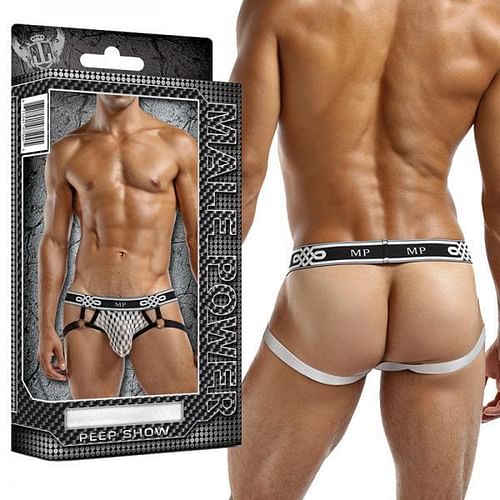 Peep Show Jock Strap Ring White L/XL - Image 4