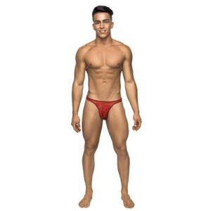 Male Power Bong Thong Red L/XL
