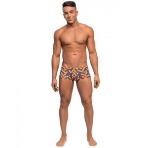 Pride Fest Contoured Pouch Mini Shorts Rainbow Sm