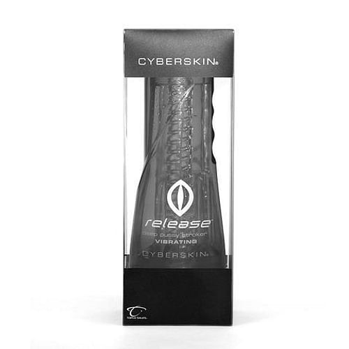 Cyberskin Release Deep Pussy Stroker Clear Vibrating - Image 4