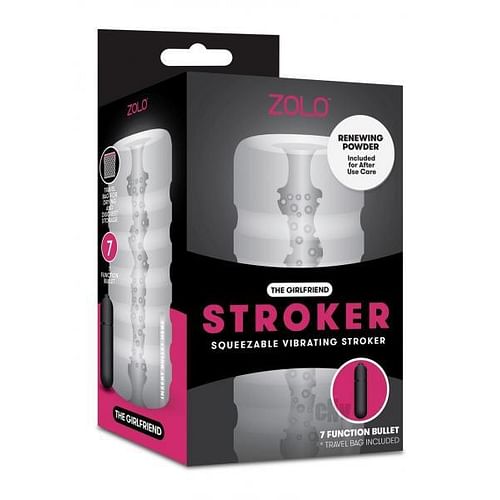 Zolo Girlfriend Squeezable Vibrating Stroker White - Image 2