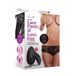 Secrets Low Rise Lace Panty/egg Black