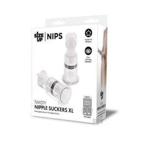 Su Twisty Nipple Suckers Xl Clr/blk