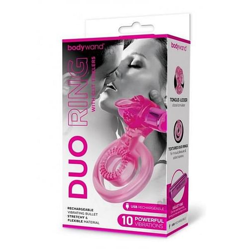 Bodywand Recharge Duo W/tickler Pnk