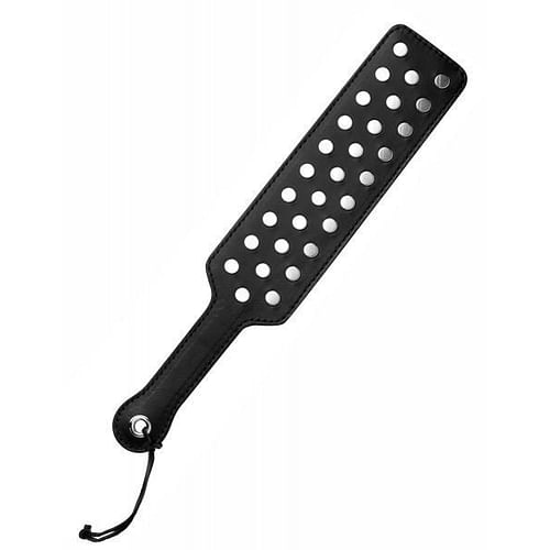 Strict Leather Studded Paddle Black