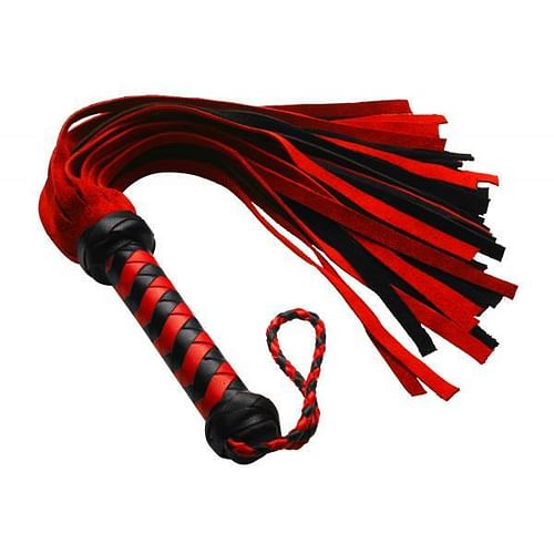 Short Suede Flogger Black Red - Image 3