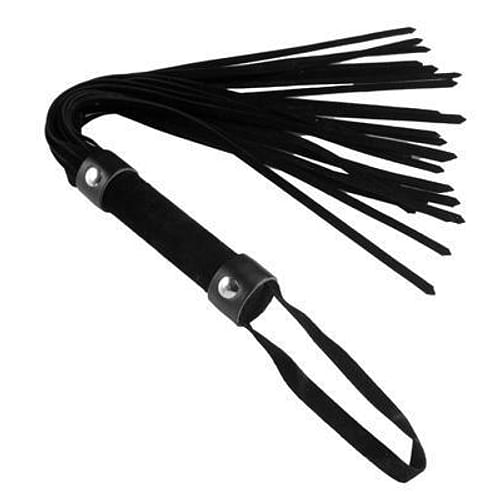 Short Suede Flogger - Black