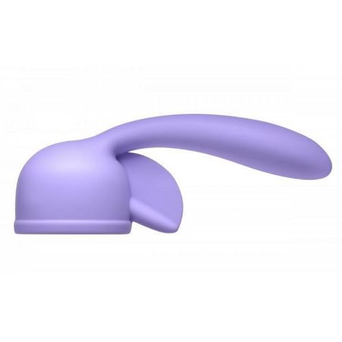 Fluttering Kiss Dual Stimulation Wand Attachment Purple - Image 2