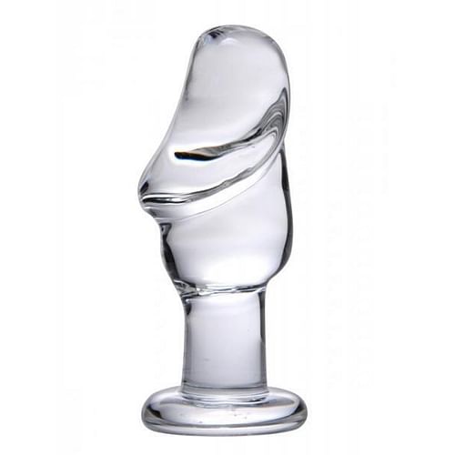 Asvini Glass Penis Anal Plug Clear - Image 3
